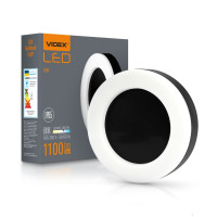 Светодиодный светильник ART IP65 круглый VIDEX 15W 5000K влагозащищенный VL-BHFR-155B черный